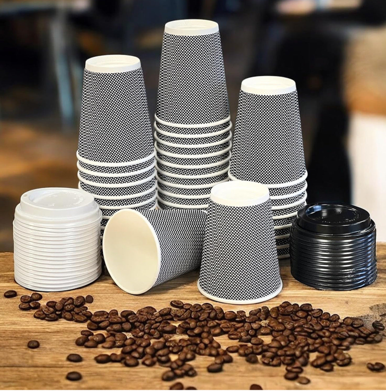 12oz Eco-Friendly Ripple Coffee Cups