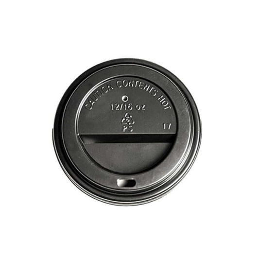 10oz, 12oz, 16oz 1000 Pack Black or White Plastic Sip Through Lids