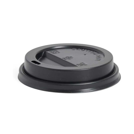 8oz Black & White Plastic Sip Lids (Pack of 1000)