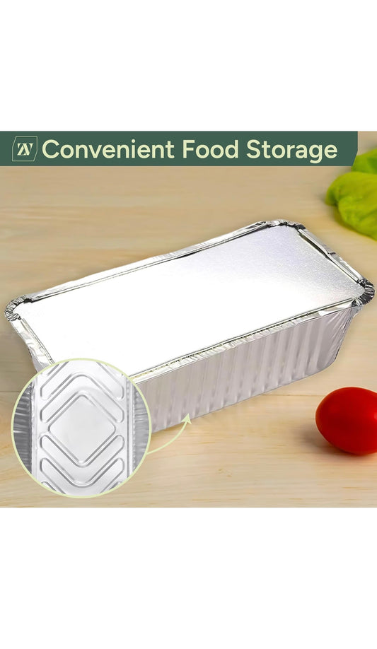 No6A Aluminium Foil Food Containers with Lids