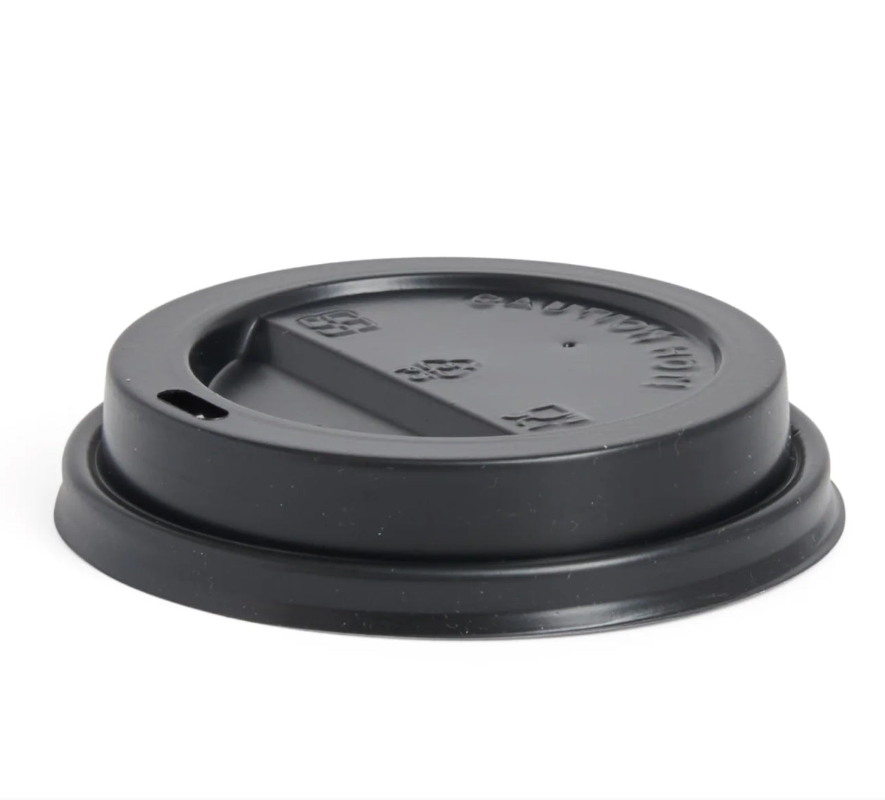 8oz Black & White Plastic Sip Lids (Pack of 500)