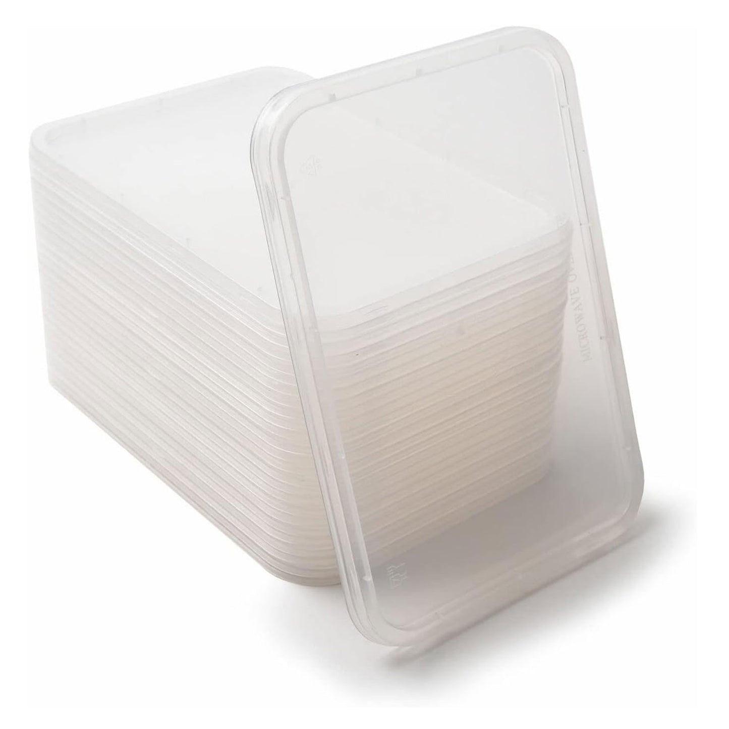 Satco Food Containers with Lids - 25 - Pack Microwave Safe