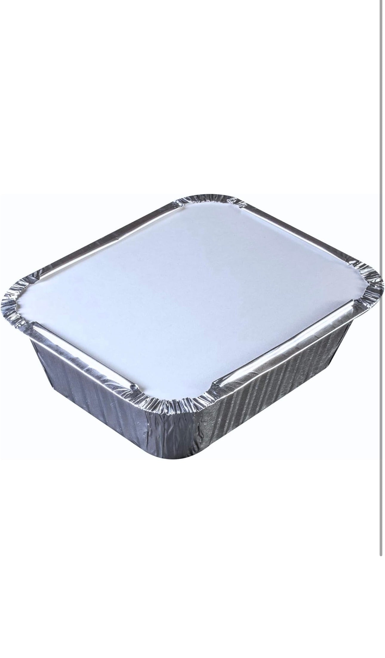 125 x Aluminium Foil Food Containers with Lids – Takeaway Trays No.2