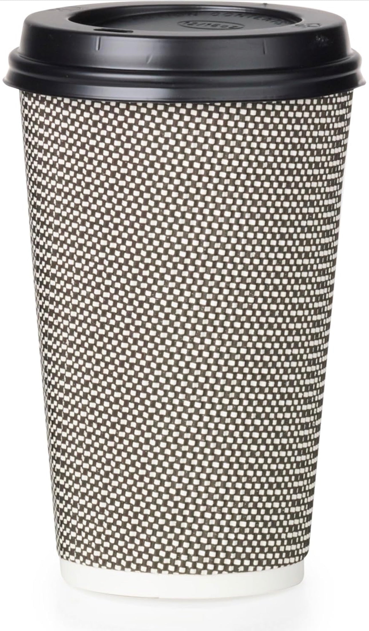 8oz Triple Wall Ripple Paper Cups Disposable, Recyclable - 100 Pack