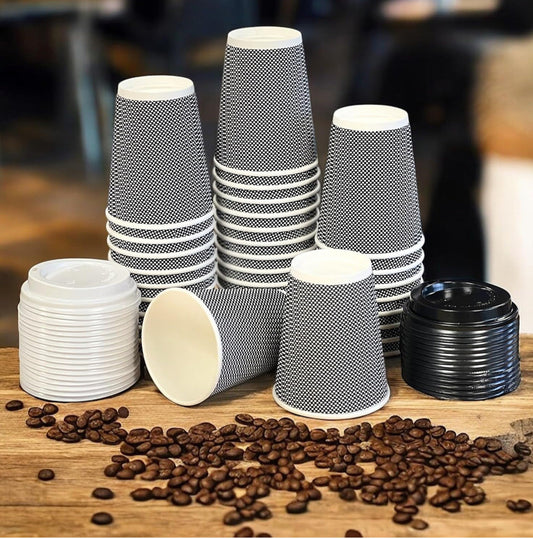 12oz Eco-Friendly Ripple Coffee Cups