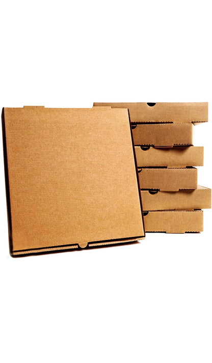 7” Brown / Kraft Pizza Boxes 100 Pack