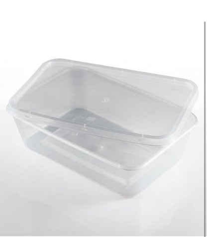 Satco Food Containers 650ml with Lids - Pack Microwave Safe
