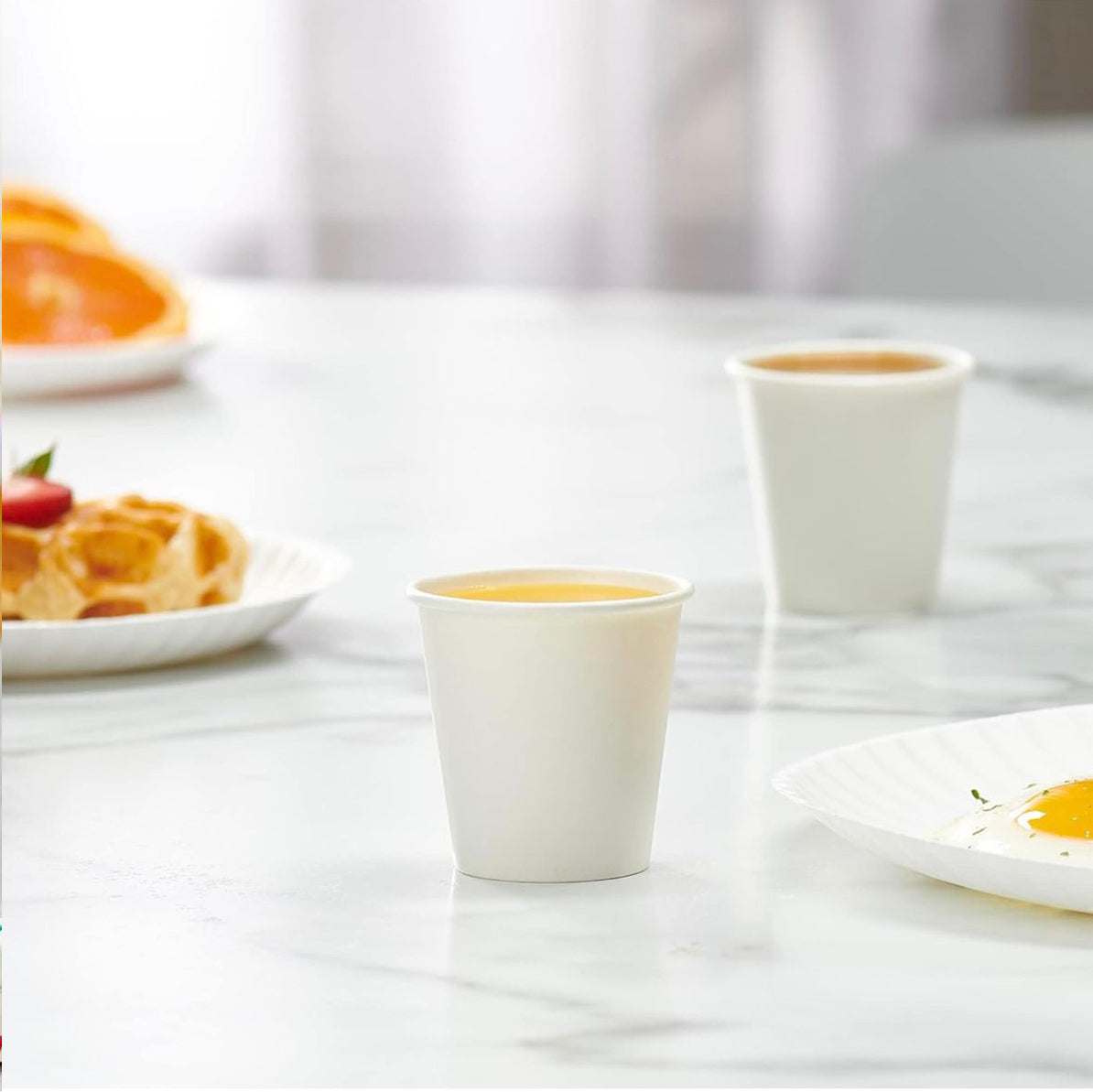 4oz Single Wall White Paper Cups – Premium Disposable Coffee & Tea Cups