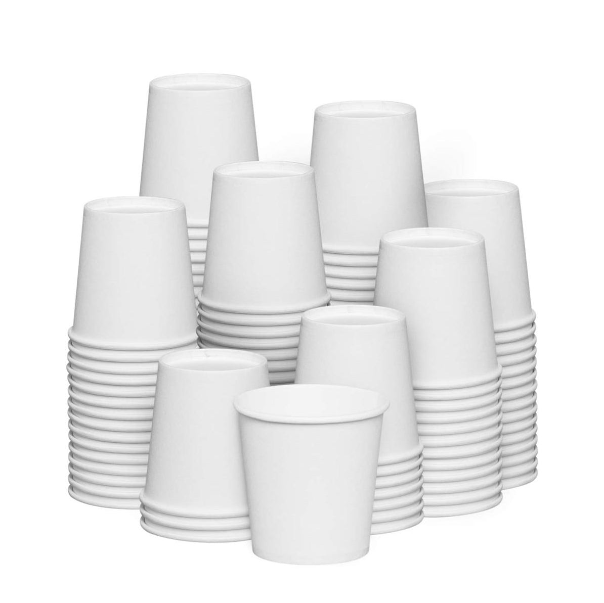 6oz Single Wall White Paper Cups – Disposable Coffee Cups for Hot & Cold Drinks