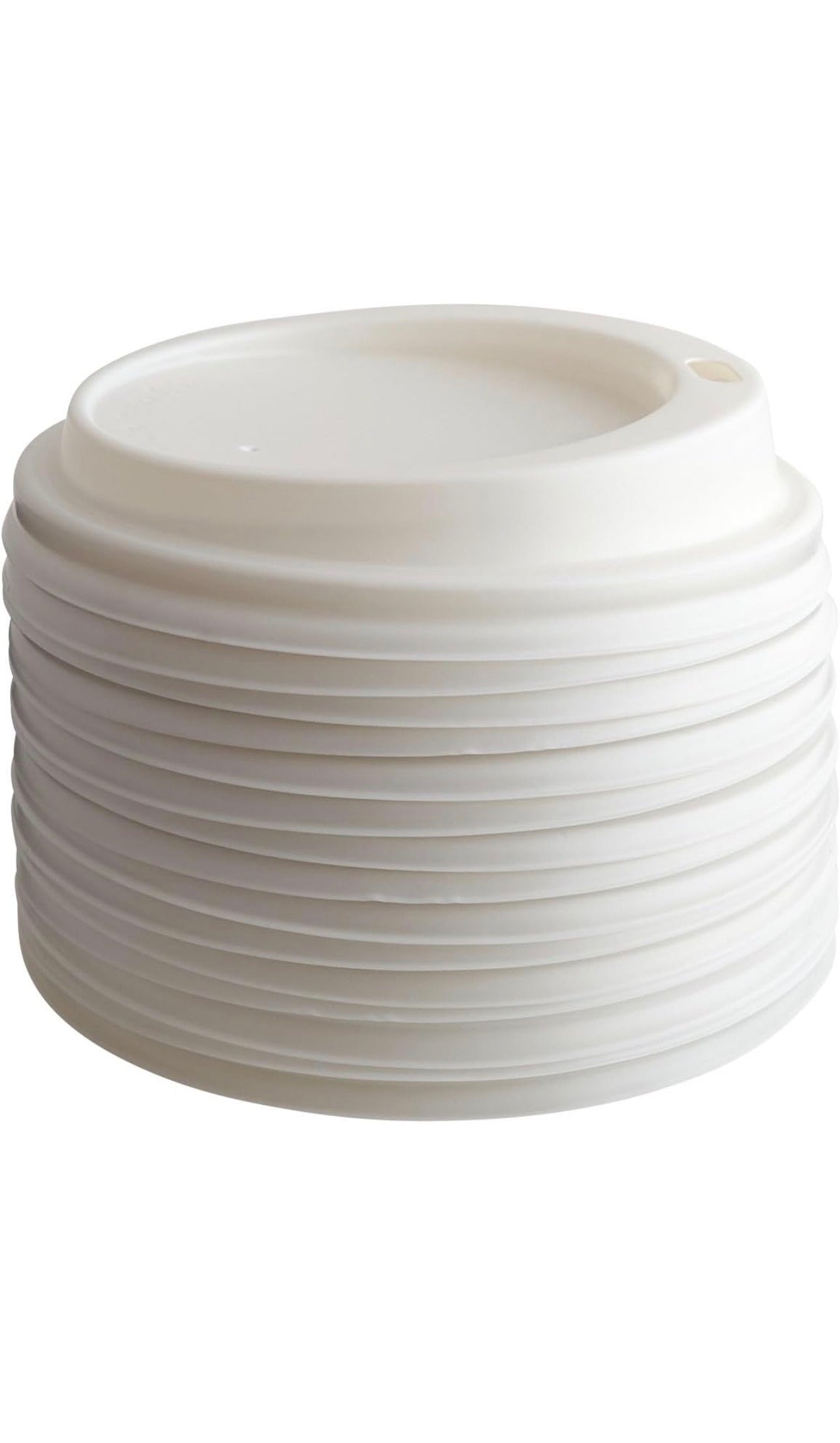10oz, 12oz, 16oz 50 Pack Black or White Plastic Sip Through Lids