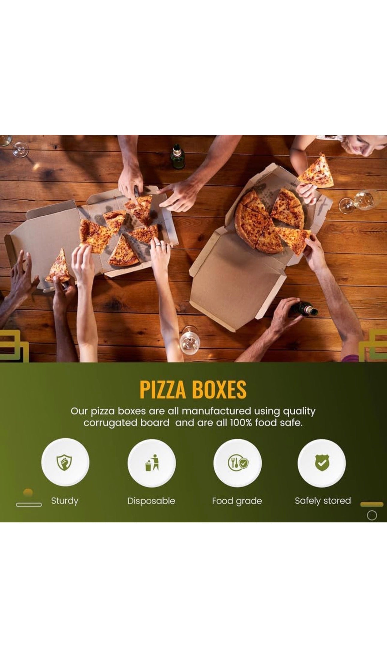 12 inch Takeaway Pizza Boxes for takeout