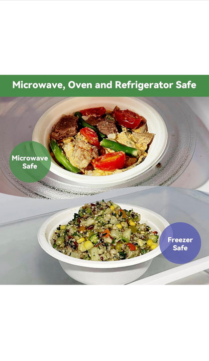 Green Disposable Sugarcane Bagasse Plates, 10 inch (25 cm)