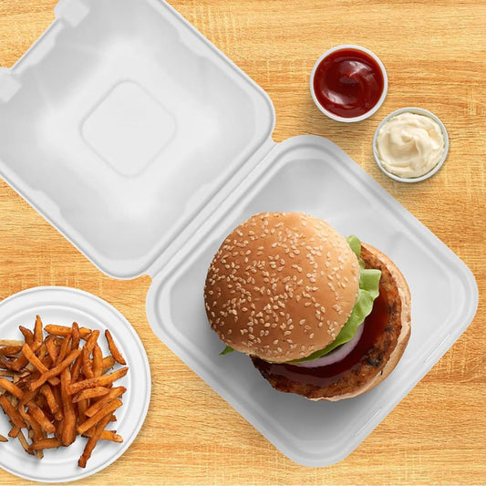 450ml Compostable Takeaway Boxes with Lids