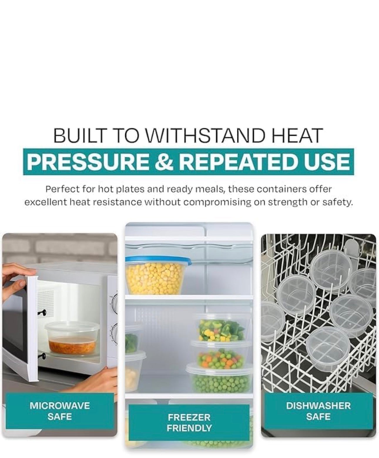 Satco 8oz Round Plastic Takeaway Cups (25-Pack)