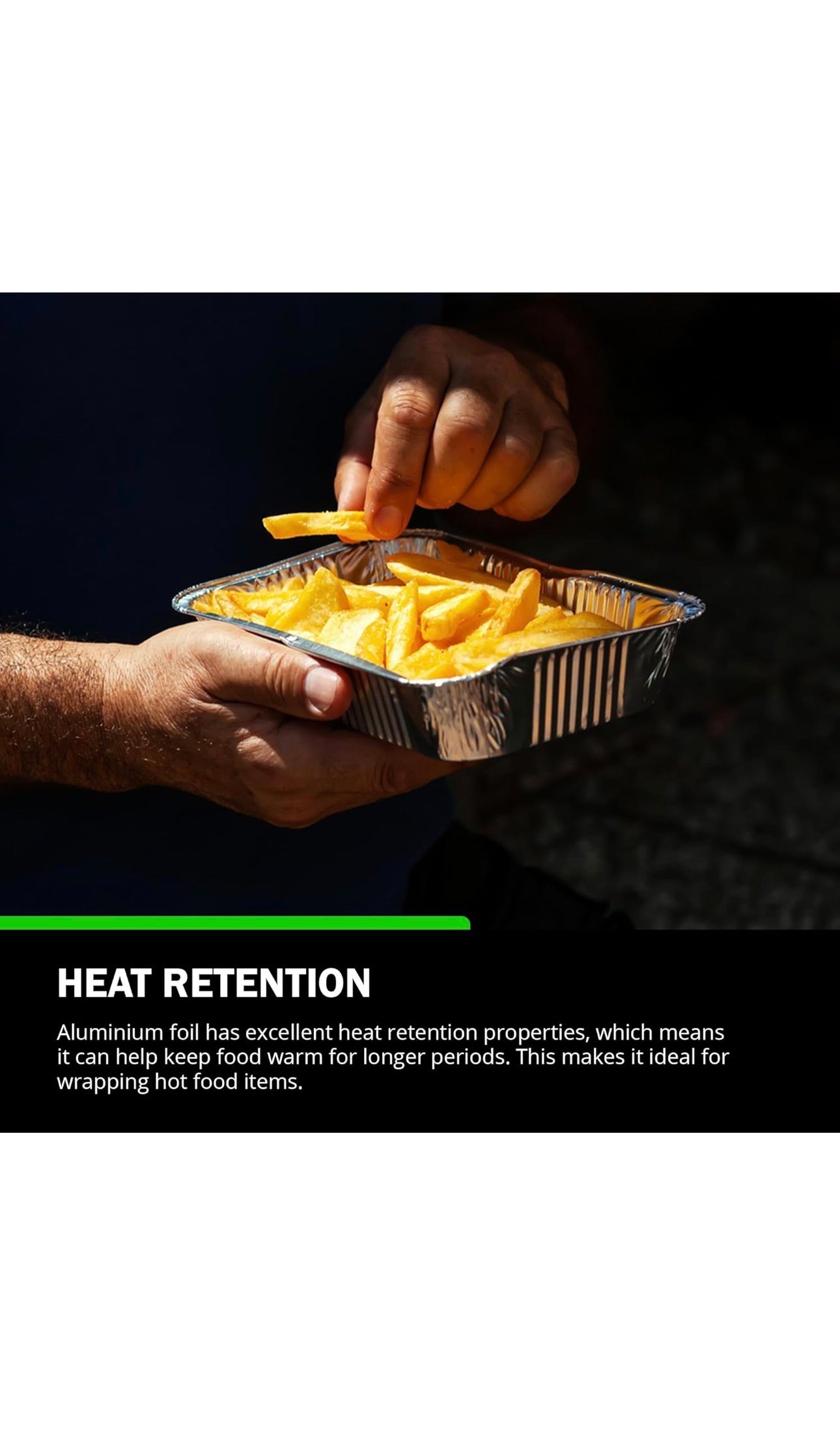 125 x Aluminium Foil Food Containers with Lids – Takeaway Trays No.2