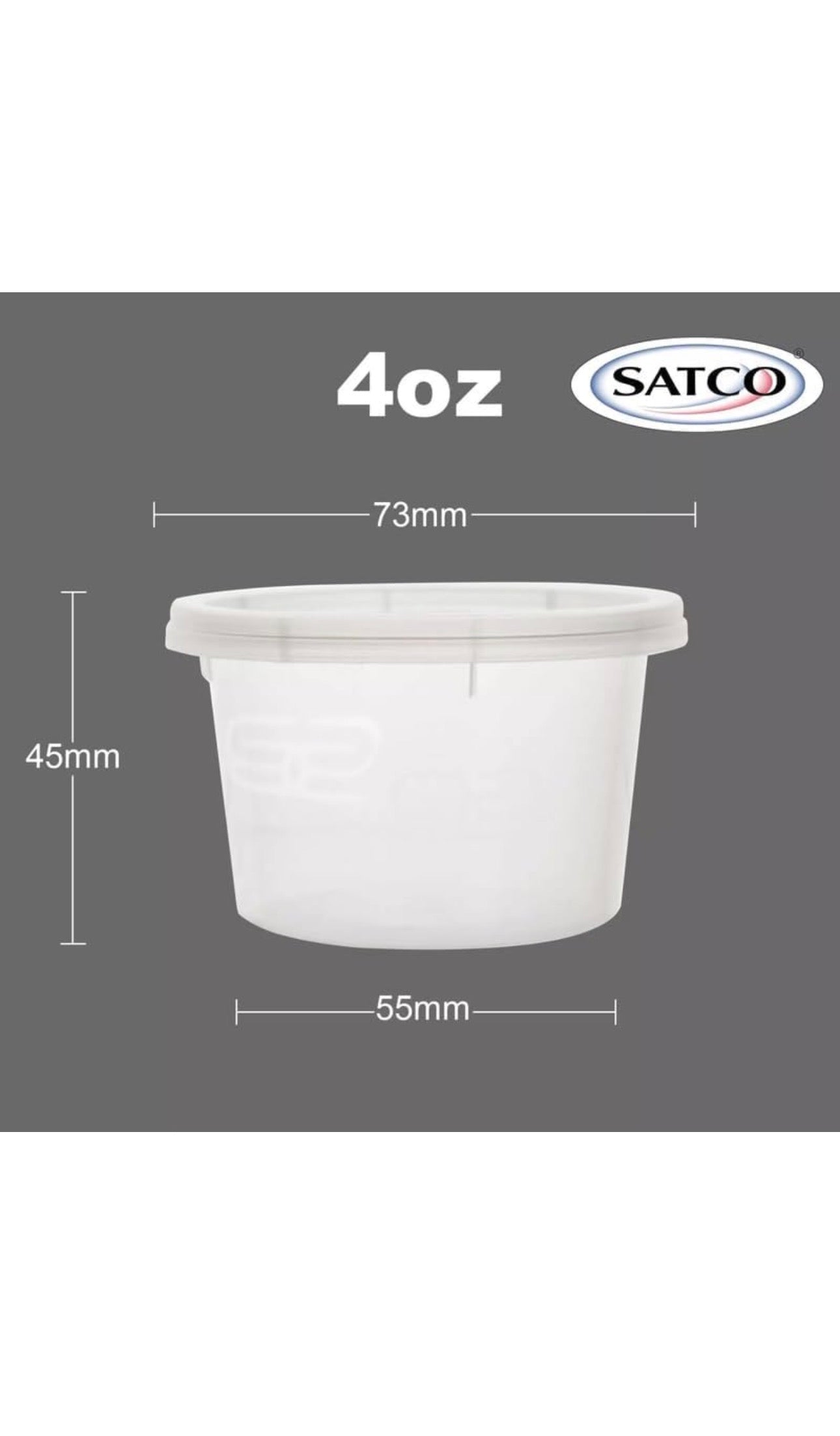 4oz Round Satco Sauce Pot
