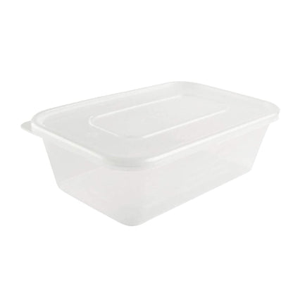 Durable and Versatile 500ml Plastic Food Containers with Lids